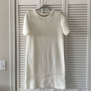 Boden white shift dress.